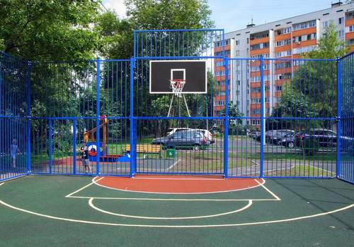 Забор Protect для баскетбольной площадки в Нижнем Тагиле